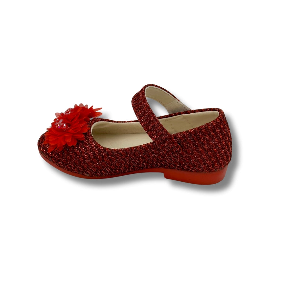 Ballerina Partywear RED Shoes (WS-395)