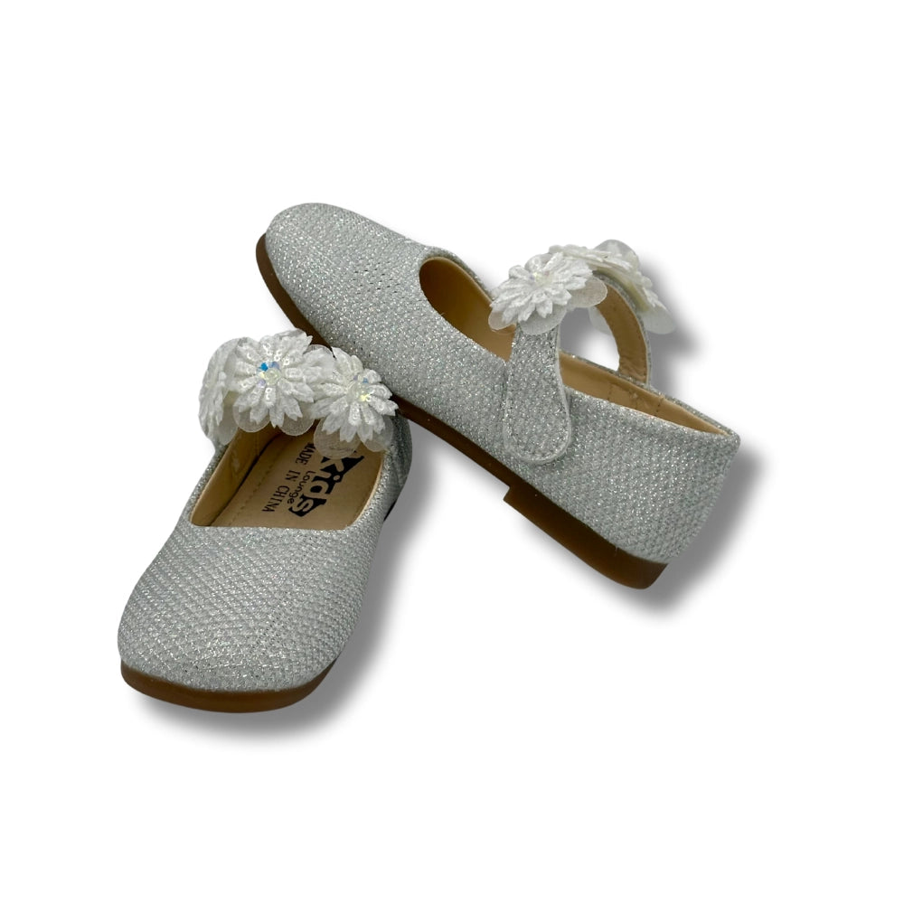 (WS-452) Ballerina Partywear SILVER Shoes