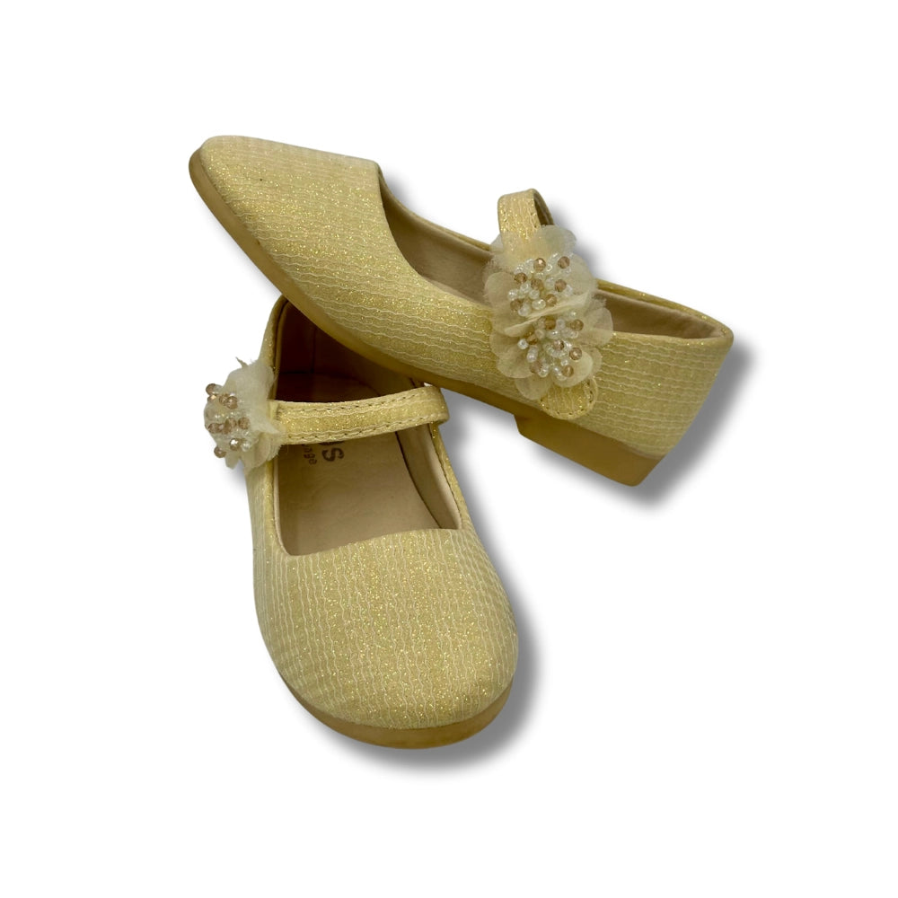(WS-1190) Ballerina Partywear GOLDEN Shoes