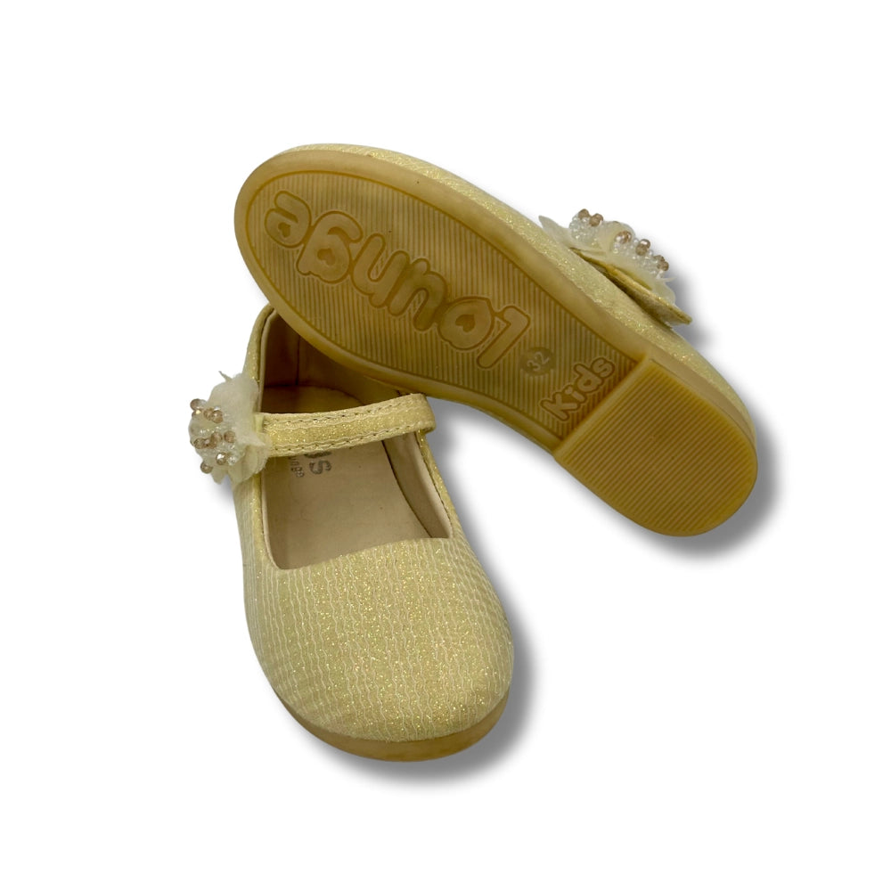 (WS-1190) Ballerina Partywear GOLDEN Shoes