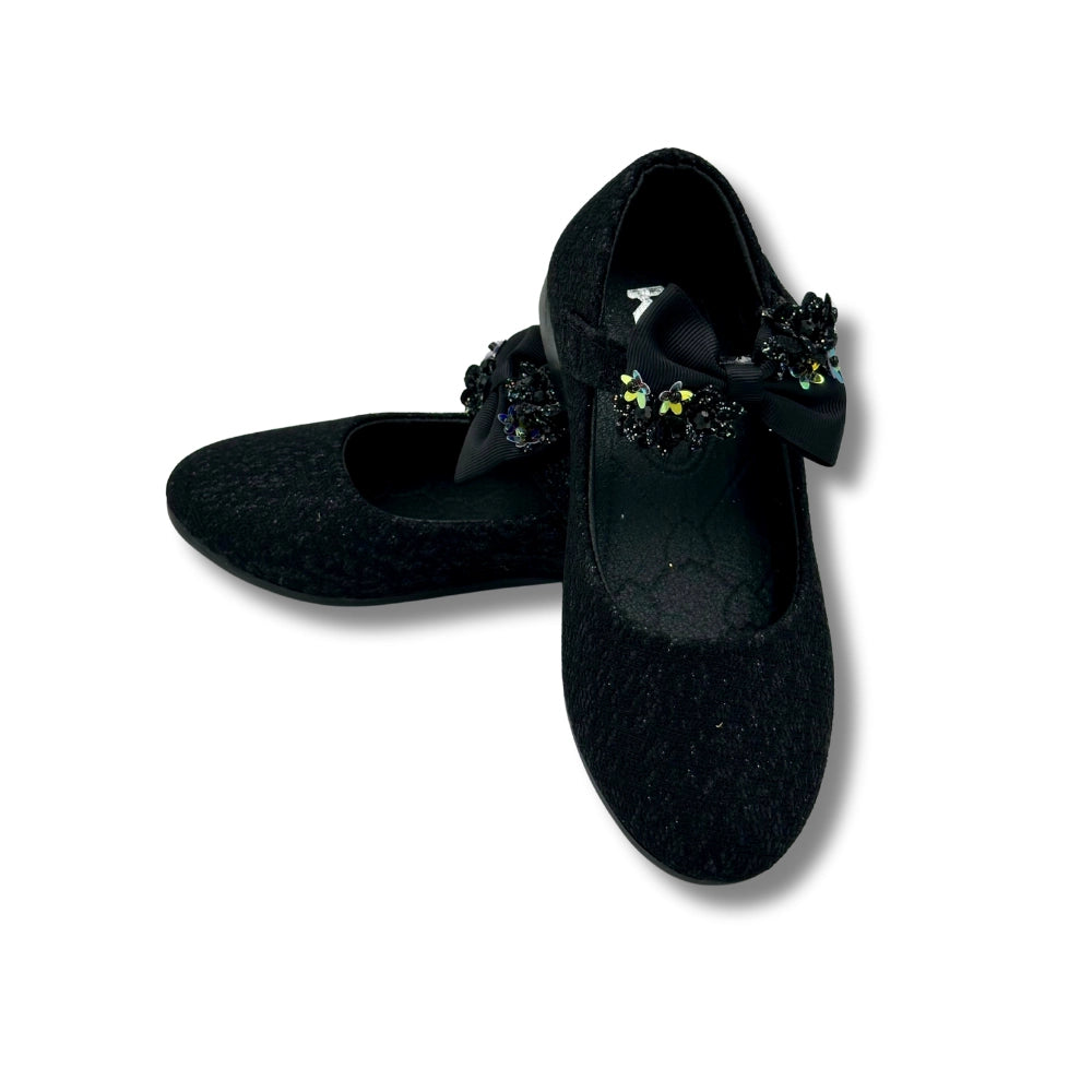 Ballerina Partywear BLACK Shoes (WS-339-2)