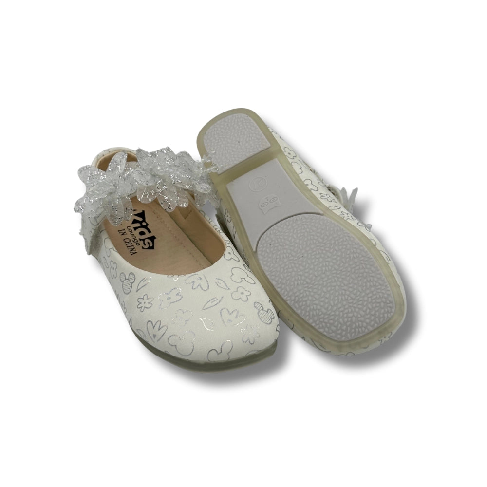 (WS-437-3) Ballerina Partywear WHITE Shoes