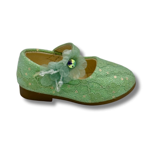 (WS-821) Ballerina Partywear GREEN Shoes