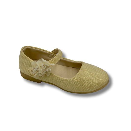 (WS-1190) Ballerina Partywear GOLDEN Shoes