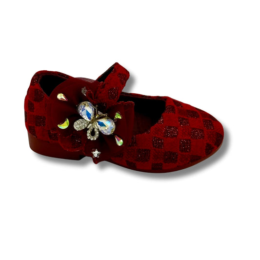 (WS-399) Ballerina Partywear RED Shoes