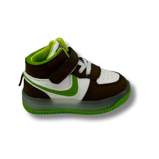 Sport Shoes GREEN with LIGHTS (WS-445)