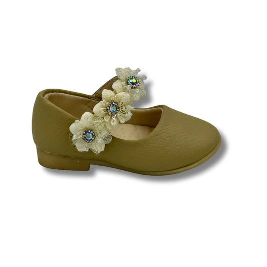 (WS-1170) Ballerina Partywear GOLDEN Shoes
