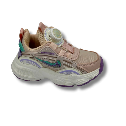Rotating Buckle Breathable Non Slip Sneakers PINK (WS-1313)
