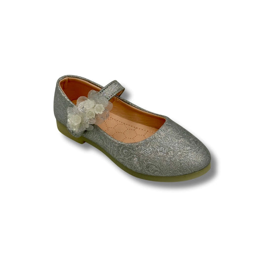 Ballerina Partywear SILVER Shoes (WS-338)