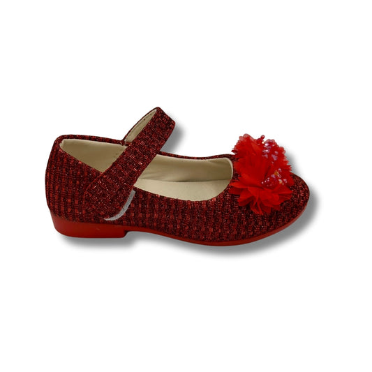 Ballerina Partywear RED Shoes (WS-395)