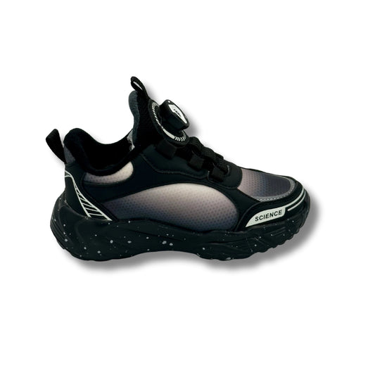 Rotating Buckle Breathable Non Slip Sneakers BLACK (WS- 389)