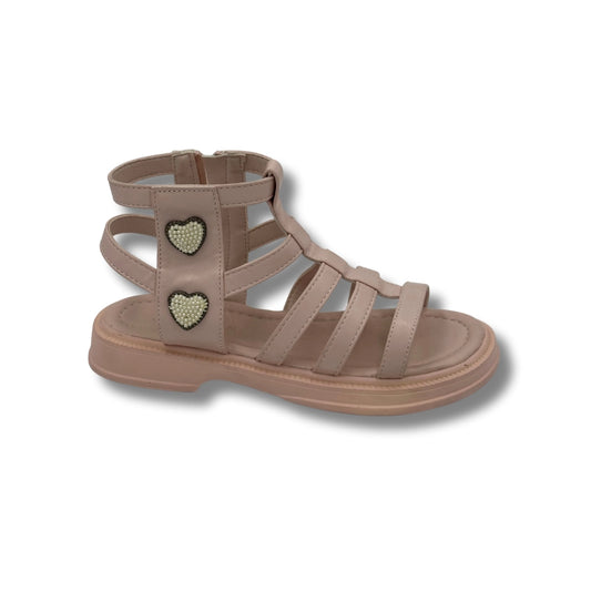 (WS-972) Sandals Striped PINK