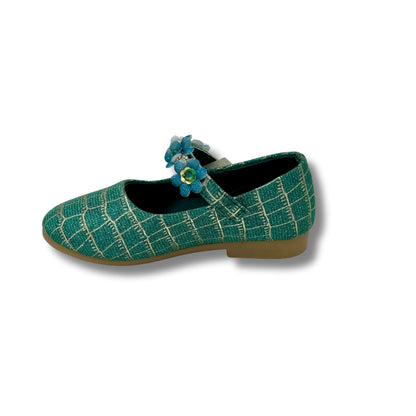 (WS-954) Ballerina Partywear GREEN Shoes
