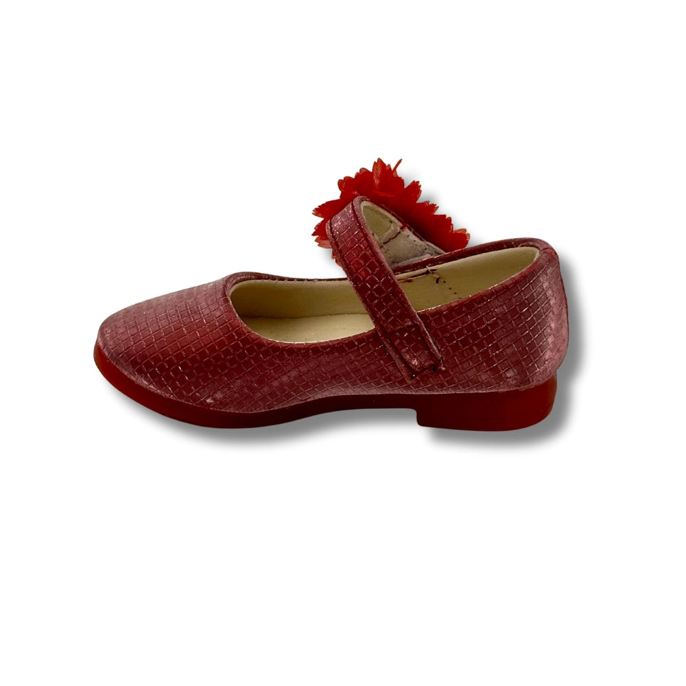 (WS-1271) Ballerina Partywear ROSE RED Shoes