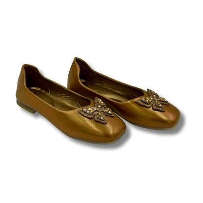(WS-1072) Ballerina Partywear BRONZE Shoes
