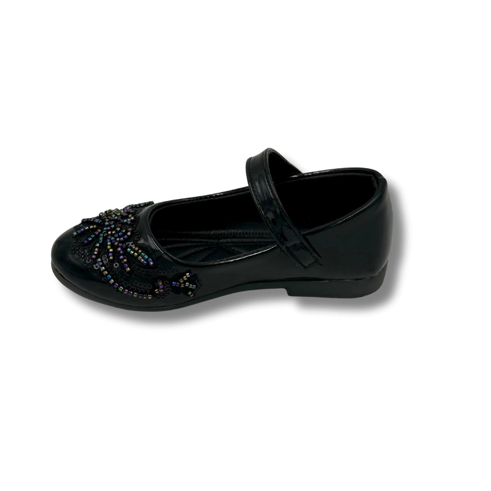 (WS-400) Ballerina Partywear BLACK Shoes