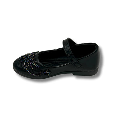 (WS-400) Ballerina Partywear BLACK Shoes