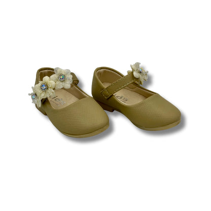 (WS-1170) Ballerina Partywear GOLDEN Shoes