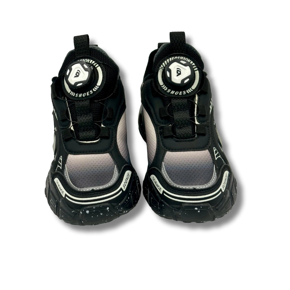 Rotating Buckle Breathable Non Slip Sneakers BLACK (WS- 389)