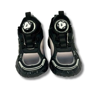 Rotating Buckle Breathable Non Slip Sneakers BLACK (WS- 389)