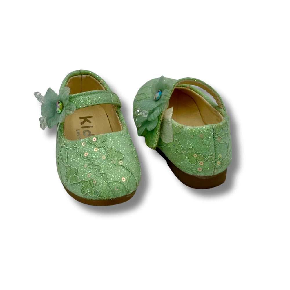 (WS-821) Ballerina Partywear GREEN Shoes