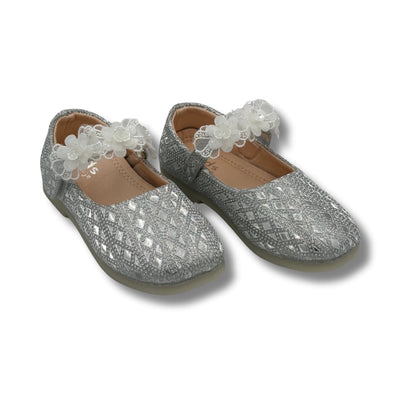 (WS-451) Ballerina Partywear SILVER Shoes