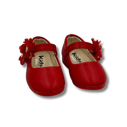 (WS-948) Ballerina Partywear RED VELVET Shoes