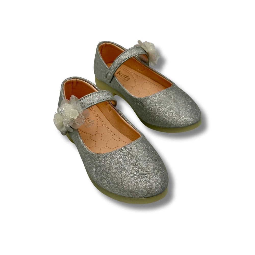 Ballerina Partywear SILVER Shoes (WS-338)