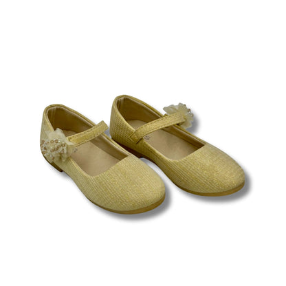 (WS-1190) Ballerina Partywear GOLDEN Shoes