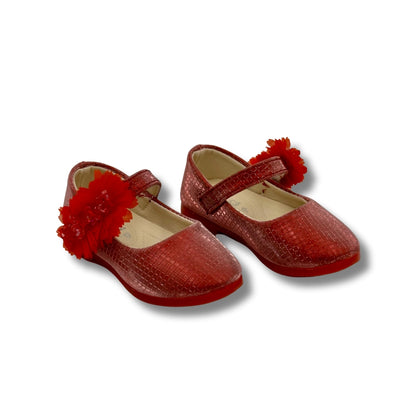 (WS-1271) Ballerina Partywear ROSE RED Shoes