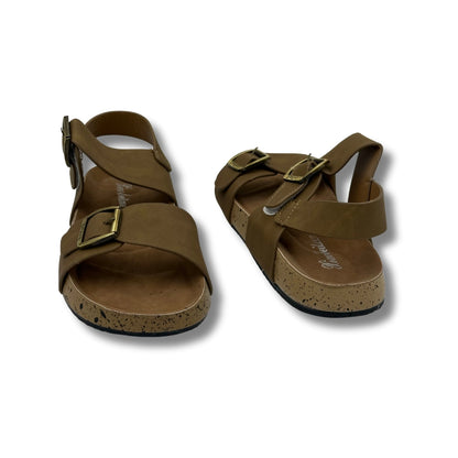 (WS-1287-2) BROWN Sandals with Brown Straps