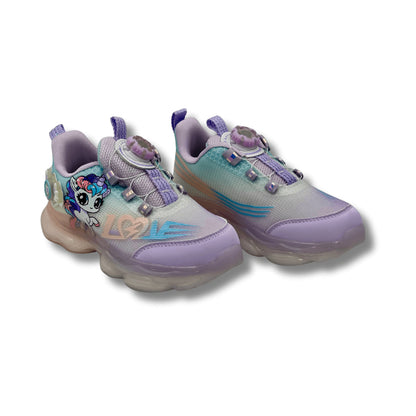 Rotating Buckle Breathable Non Slip Sneakers PURPLE (WS-636)