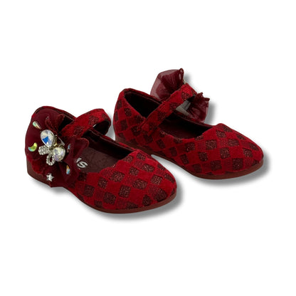 (WS-399) Ballerina Partywear RED Shoes