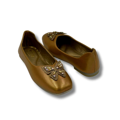 (WS-1072) Ballerina Partywear BRONZE Shoes