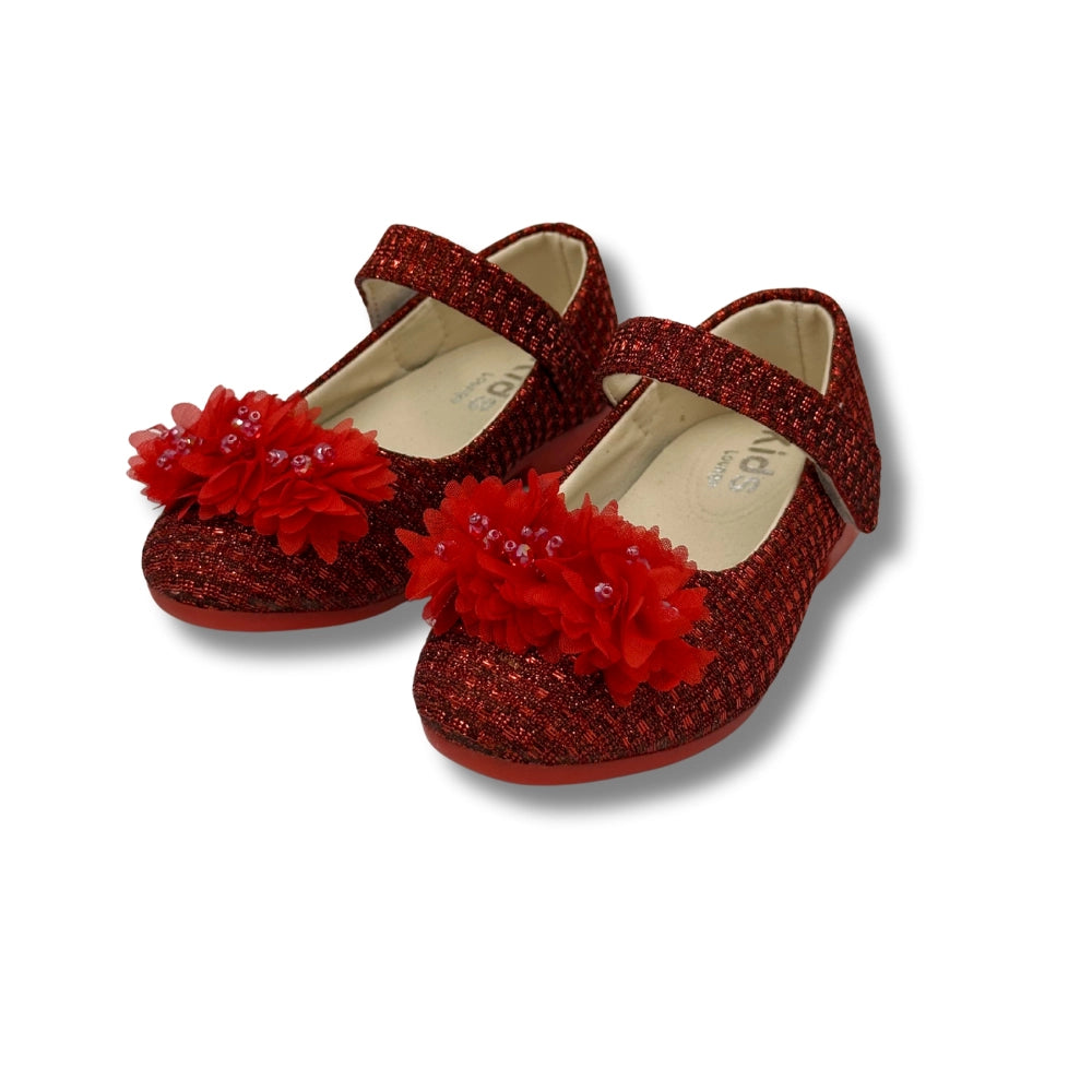 Ballerina Partywear RED Shoes (WS-395)