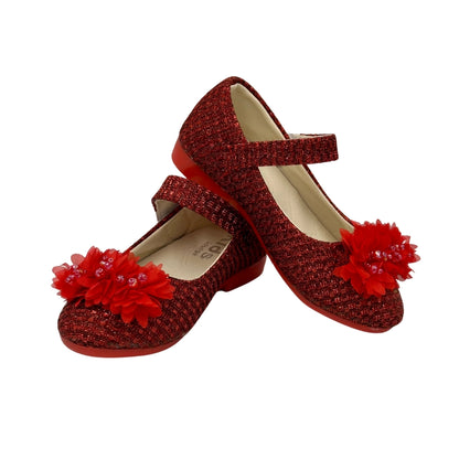 Ballerina Partywear RED Shoes (WS-395)