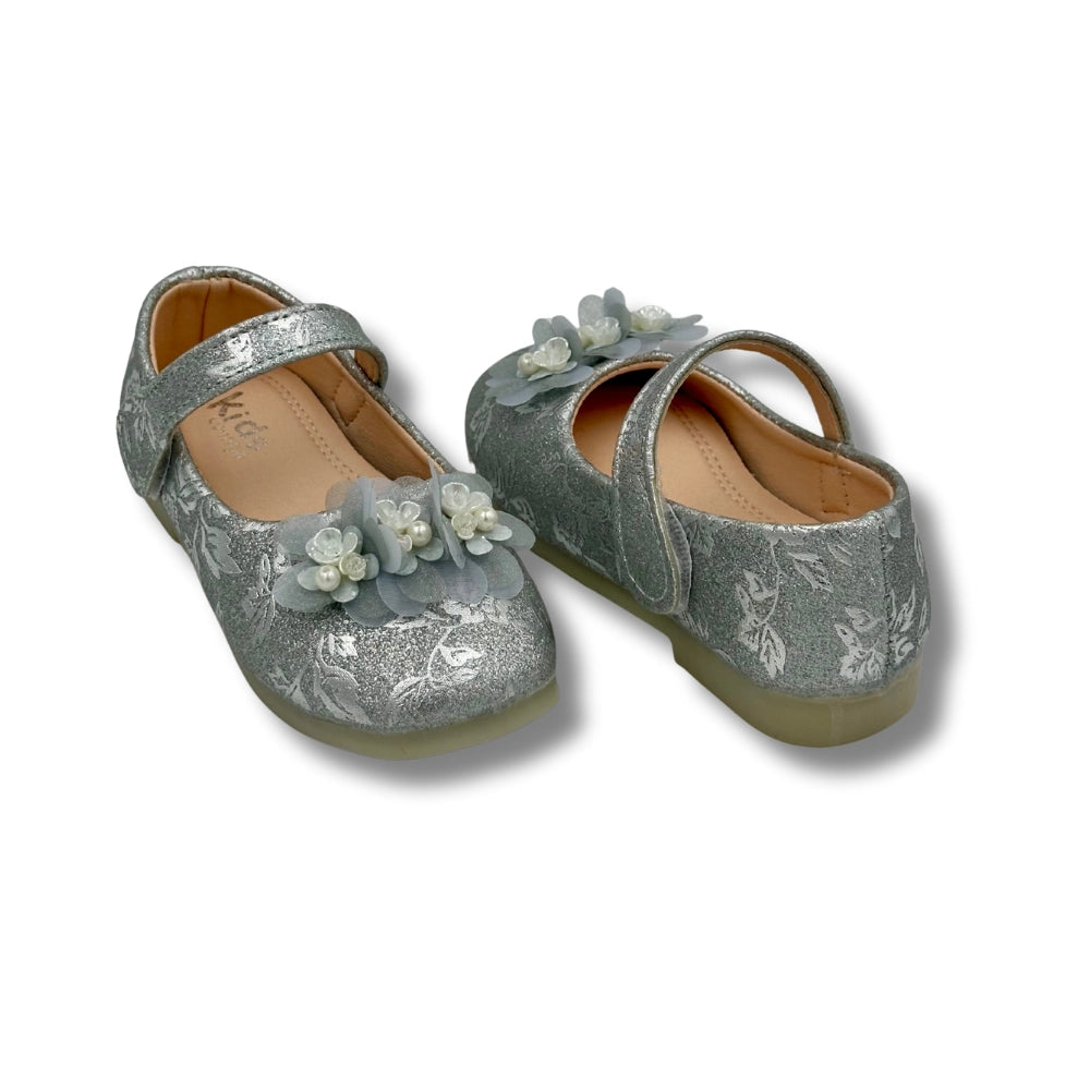 (WS-450) Ballerina Partywear SILVER Shoes