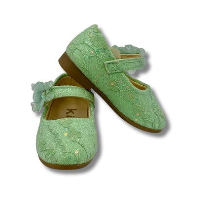 (WS-821) Ballerina Partywear GREEN Shoes