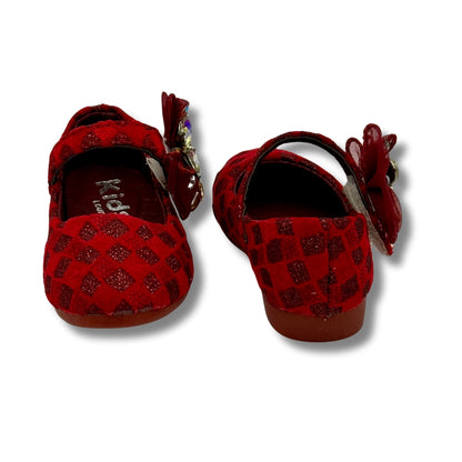 (WS-399) Ballerina Partywear RED Shoes