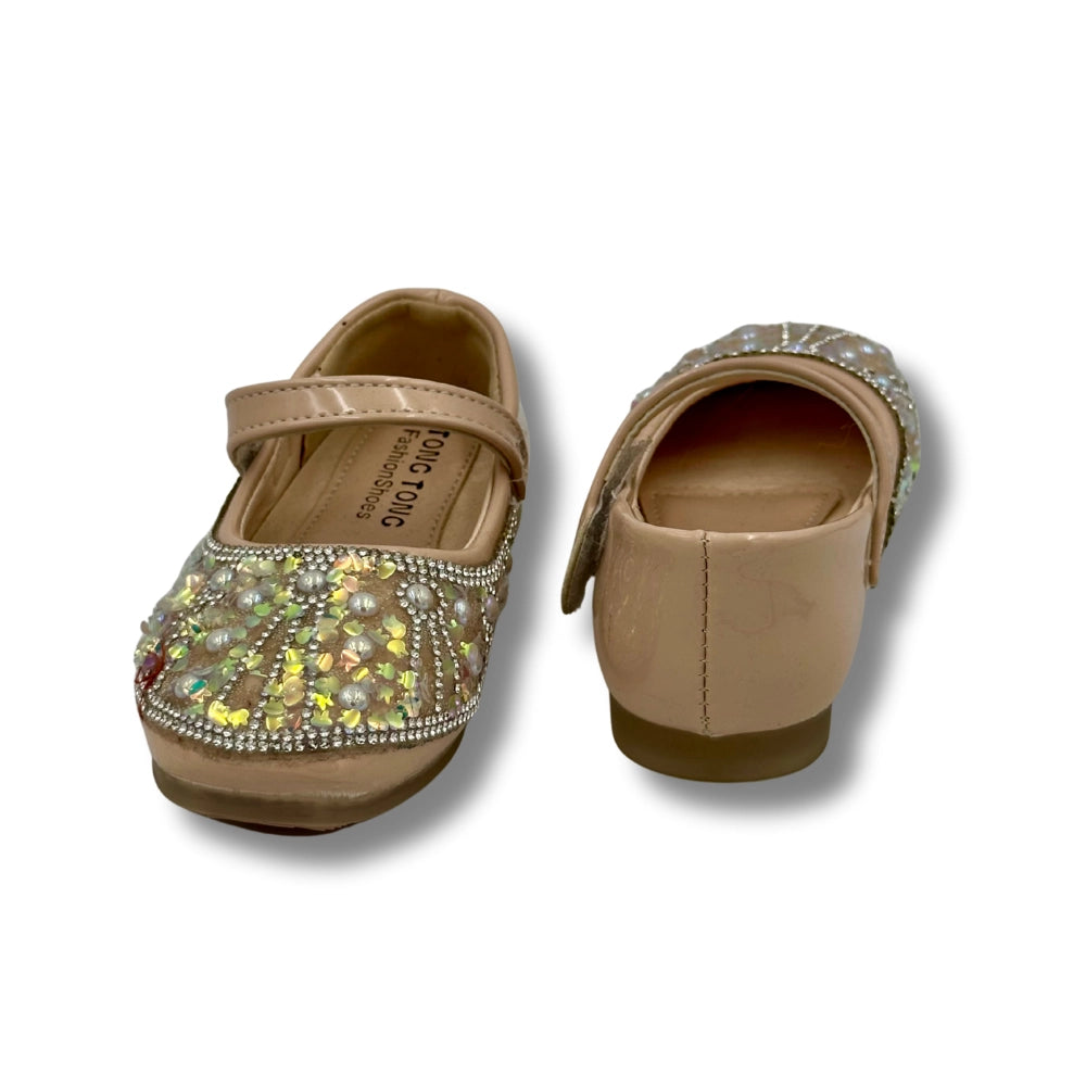 (WS-907) Ballerina Partywear BEIGE  Shoes