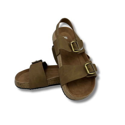 (WS-1287-2) BROWN Sandals with Brown Straps