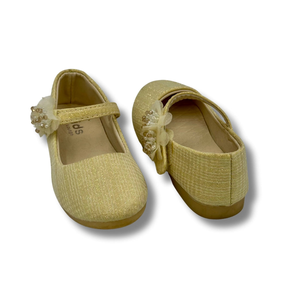 (WS-1190) Ballerina Partywear GOLDEN Shoes