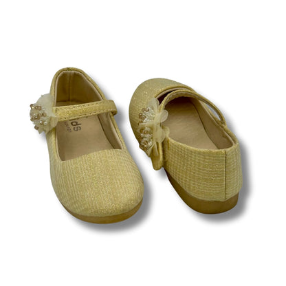 (WS-1190) Ballerina Partywear GOLDEN Shoes