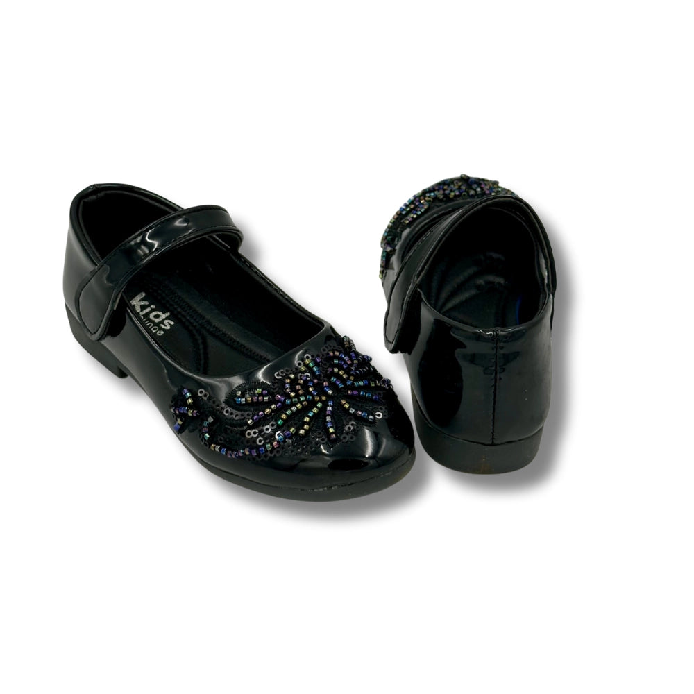(WS-400) Ballerina Partywear BLACK Shoes