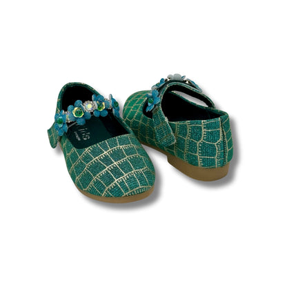 (WS-954) Ballerina Partywear GREEN Shoes