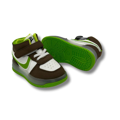 Sport Shoes GREEN with LIGHTS (WS-445)