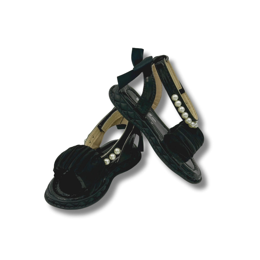 (WS-1274) Fancy Sandals BLACK
