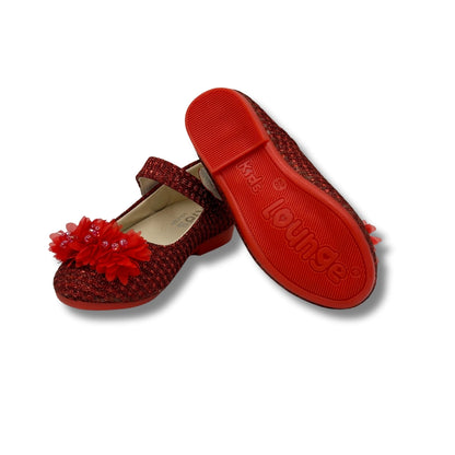 Ballerina Partywear RED Shoes (WS-395)