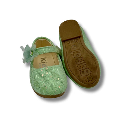 (WS-821) Ballerina Partywear GREEN Shoes
