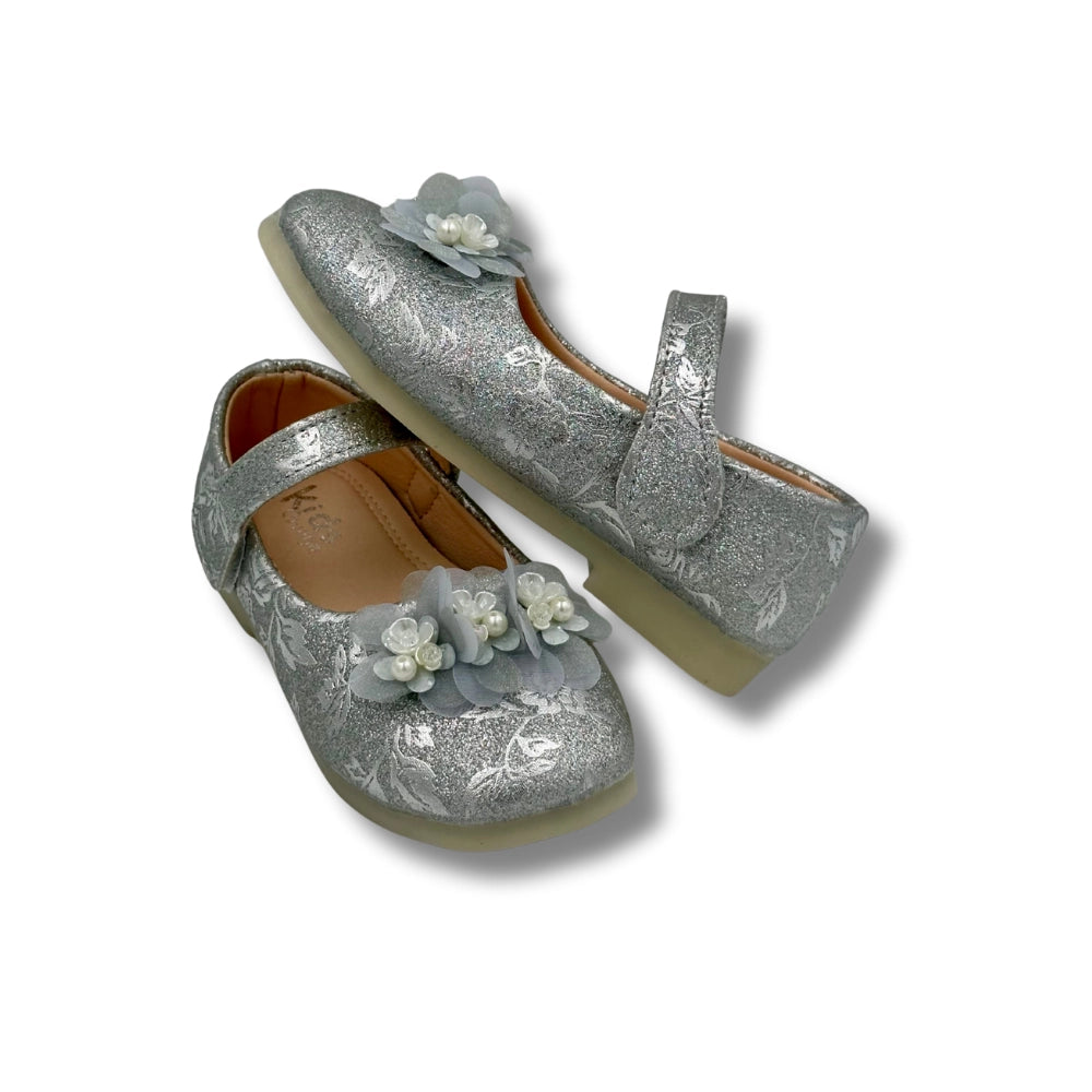 (WS-450) Ballerina Partywear SILVER Shoes
